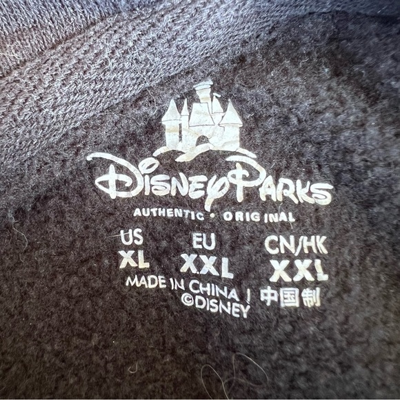 Disney Parks For The Love of Minnie Hooded Sweatshirt Women’s XL Mouse Ears Bow - Picture 11 of 13